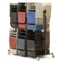 National Public Seating 84 Two Tier Chair Dolly w/ (84) Chair Capacity - Steel, Dark Brown thumbnail 6