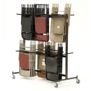 National Public Seating 84 Two Tier Chair Dolly w/ (84) Chair Capacity - Steel, Dark Brown thumbnail 7