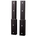 National Public Seating 84/EXT-8 Two Tier Chair Dolly w/ High Back Chair Extension - (84) Chair Capacity, Steel, Dark Brown thumbnail 2