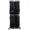 National Public Seating 84/EXT-8 Two Tier Chair Dolly w/ High Back Chair Extension - (84) Chair Capacity, Steel, Dark Brown thumbnail 7