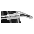 National Public Seating 8502 Stacking Chair w/ Gunmetal Gray Plastic Back & Seat - Chrome Plated Frame thumbnail 8