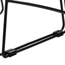 National Public Seating 855-CL Stacking Chair w/ Navy Blue Plastic Back & Seat - Steel Frame, Black thumbnail 3