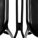 National Public Seating 855-CL Stacking Chair w/ Navy Blue Plastic Back & Seat - Steel Frame, Black thumbnail 5