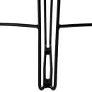 National Public Seating 855-CL Stacking Chair w/ Navy Blue Plastic Back & Seat - Steel Frame, Black thumbnail 6