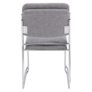 National Public Seating 8652 Stacking Chair w/ Classic Gray Fabric Back & Seat - Steel Frame thumbnail 4