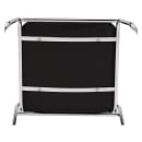 National Public Seating 8660 Stacking Chair w/ Ebony Black Fabric Back & Seat - Steel Frame thumbnail 8