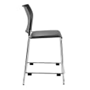 National Public Seating 8710C-11-10 Counter Height Stool w/ Curved Back &  Polypropylene Seat, Black thumbnail 2