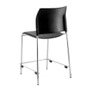 National Public Seating 8710C-11-10 Counter Height Stool w/ Curved Back &  Polypropylene Seat, Black thumbnail 4
