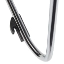 National Public Seating 8804-11-04 Stacking Chair w/ Navy Blue Plastic Back & Seat - Steel Frame, Silver thumbnail 8