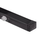 National Public Seating 9108-B Stacking Chair w/ Pleasant Burgundy Vinyl Back & Seat - Steel Frame, Black thumbnail 8