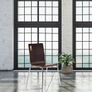 National Public Seating BCC21 Café Chair w/ Espresso Wood Back & Seat - Steel Frame, Silver thumbnail 11