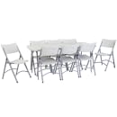 National Public Seating BMFIH3072 Folding Table w/ Speckled Gray Plastic Top & Gray Steel Frame - 72"L x 30"W x 29 1/2"H thumbnail 10