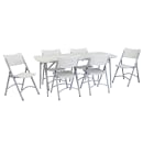 National Public Seating BMFIH3072 Folding Table w/ Speckled Gray Plastic Top & Gray Steel Frame - 72"L x 30"W x 29 1/2"H thumbnail 11