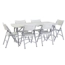 National Public Seating BMFIH3072 Folding Table w/ Speckled Gray Plastic Top & Gray Steel Frame - 72"L x 30"W x 29 1/2"H thumbnail 12