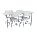National Public Seating BMFIH3072 Folding Table w/ Speckled Gray Plastic Top & Gray Steel Frame - 72"L x 30"W x 29 1/2"H thumbnail 13