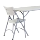National Public Seating BMFIH3072 Folding Table w/ Speckled Gray Plastic Top & Gray Steel Frame - 72"L x 30"W x 29 1/2"H thumbnail 5