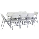 National Public Seating BMFIH3072 Folding Table w/ Speckled Gray Plastic Top & Gray Steel Frame - 72"L x 30"W x 29 1/2"H thumbnail 8