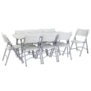 National Public Seating BMFIH3072 Folding Table w/ Speckled Gray Plastic Top & Gray Steel Frame - 72"L x 30"W x 29 1/2"H thumbnail 9