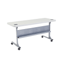 National Public Seating BPFT-2460 Desk Height Training Table w/ 1 3/4" Top, 24"W x 60"L, Speckled Grey thumbnail 2