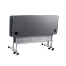 National Public Seating BPFT-2460-20 Desk Height Training Table w/ 1 3/4" Top, 24"W x 60"L, Charcoal Slate thumbnail 2