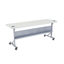 National Public Seating BPFT-2472 Desk Height Training Table w/ 1 3/4" Top, 24"W x 72"L, Speckled Grey thumbnail 2