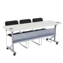 National Public Seating BPFT-2472 Desk Height Training Table w/ 1 3/4" Top, 24"W x 72"L, Speckled Grey thumbnail 9