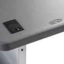 National Public Seating BPFT-2472-20 Desk Height Training Table w/ 1 3/4" Top, 24"W x 72"L, Charcoal Slate thumbnail 5