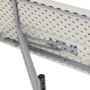 National Public Seating BT1872 Folding Table w/ Speckled Gray Plastic Top & Gray Steel Frame - 72"L x 18"W x 29 1/2"H thumbnail 2