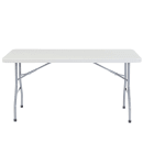National Public Seating BT3060 Folding Table w/ Speckled Gray Plastic Top & Gray Steel Frame - 60"L x 30"W x 29 1/2"H thumbnail 2