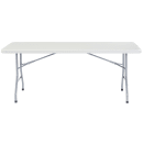 National Public Seating BT3072 Folding Table w/ Speckled Gray Plastic Top & Gray Steel Frame - 72"L x 30"W x 29 1/2"H thumbnail 2