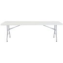 National Public Seating BT3096 Folding Table w/ Speckled Gray Plastic Top & Gray Steel Frame - 96"L x 30"W x 29 1/2"H thumbnail 2