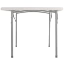 National Public Seating BT3636 36" Square Folding Table w/ Speckled Gray Plastic Top & Gray Steel Frame - 29 1/2"H thumbnail 3