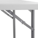 National Public Seating BT3636 36" Square Folding Table w/ Speckled Gray Plastic Top & Gray Steel Frame - 29 1/2"H thumbnail 4
