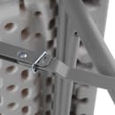 National Public Seating BT3636 36" Square Folding Table w/ Speckled Gray Plastic Top & Gray Steel Frame - 29 1/2"H thumbnail 5