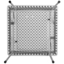 National Public Seating BT3636 36" Square Folding Table w/ Speckled Gray Plastic Top & Gray Steel Frame - 29 1/2"H thumbnail 6