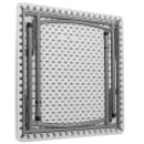 National Public Seating BT3636 36" Square Folding Table w/ Speckled Gray Plastic Top & Gray Steel Frame - 29 1/2"H thumbnail 8