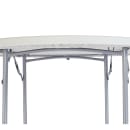 National Public Seating BT48R 48" Round Folding Table w/ Speckled Gray Plastic Top & Gray Steel Frame - 29 1/2"H thumbnail 2