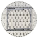 National Public Seating BT60R 60" Round Folding Table w/ Speckled Gray Plastic Top & Gray Steel Frame - 29 1/2"H thumbnail 3