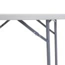 National Public Seating BT71R 71" Round Folding Table w/ Speckled Gray Plastic Top & Gray Steel Frame - 29 1/2"H thumbnail 2