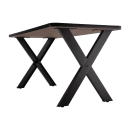 National Public Seating CLT3060D2BB Rectangular Dining Height Table w/ Butcherblock Top - 60"W x 30"D, Steel Base thumbnail 3