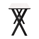 National Public Seating CLT3072B2WB Rectangular Bar Height Table w/ Whiteboard Top - 72"W x 30"D, Steel Base thumbnail 2