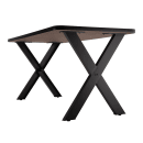 National Public Seating CLT3072D2BB Rectangular Dining Height Table w/ Butcherblock Top - 72"W x 30"D, Steel Base thumbnail 3