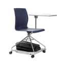 National Public Seating COGO-04 Mobile Student Chair w/ Tablet Arm - Blue Polypropylene Seat, Steel Frame thumbnail 5