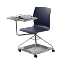 National Public Seating COGO-04 Mobile Student Chair w/ Tablet Arm - Blue Polypropylene Seat, Steel Frame thumbnail 6