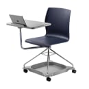 National Public Seating COGO-04 Mobile Student Chair w/ Tablet Arm - Blue Polypropylene Seat, Steel Frame thumbnail 7