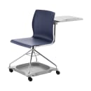 National Public Seating COGO-04 Mobile Student Chair w/ Tablet Arm - Blue Polypropylene Seat, Steel Frame thumbnail 8