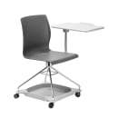National Public Seating COGO-10 Mobile Student Chair w/ Tablet Arm - Black Polypropylene Seat, Steel Frame thumbnail 2