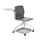National Public Seating COGO-10 Mobile Student Chair w/ Tablet Arm - Black Polypropylene Seat, Steel Frame thumbnail 3