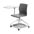 National Public Seating COGO-10 Mobile Student Chair w/ Tablet Arm - Black Polypropylene Seat, Steel Frame thumbnail 4