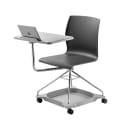 National Public Seating COGO-10 Mobile Student Chair w/ Tablet Arm - Black Polypropylene Seat, Steel Frame thumbnail 5
